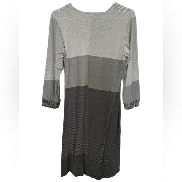 Desigual x Christian Lacroix Amber Dress M Grayscale Asymmetrical Knit Sheath - Picture 4 of 6